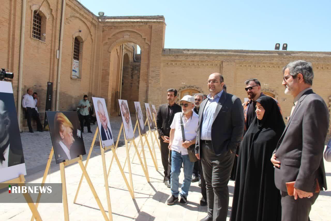  گشایش نمایشگاه آثار کاریکاتوریست‌های چهره جهان در لرستان