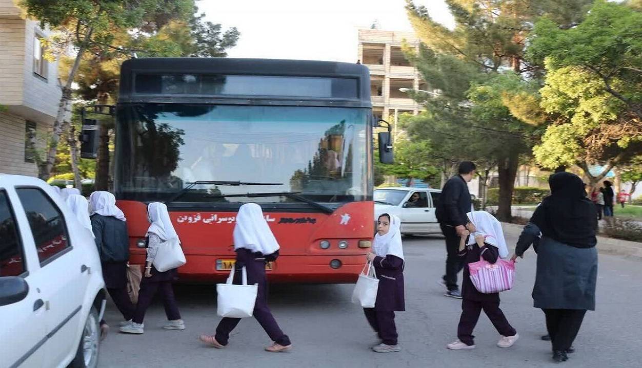 خدمات اتوبوسرانی قزوین رایگان شد
