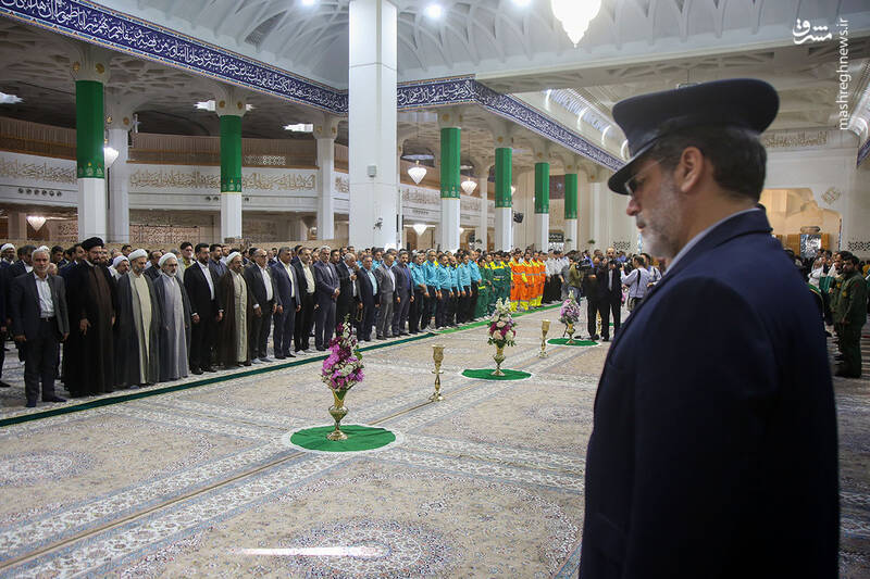 عکس/ آیین خطبه خوانی خادمان حرم حضرت فاطمه معصومه(س)