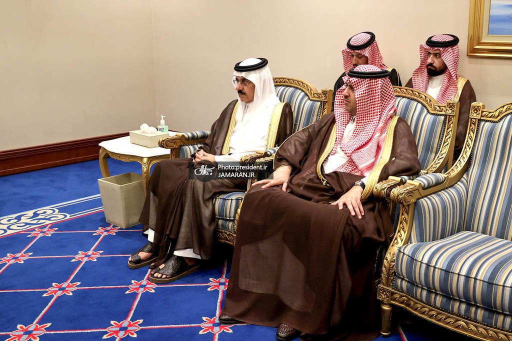عکس/ دیدار مسعود پزشکیان و محمد بن سلمان