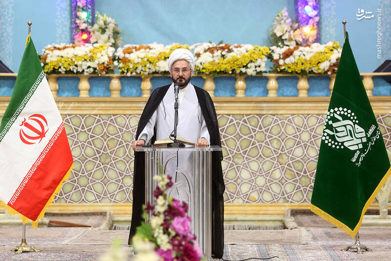 عکس/ آیین خطبه خوانی خادمان حرم حضرت فاطمه معصومه(س)