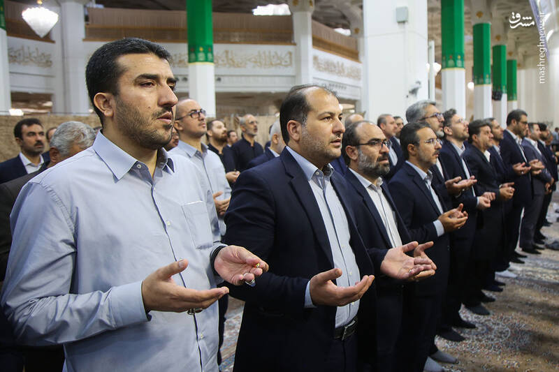 عکس/ آیین خطبه خوانی خادمان حرم حضرت فاطمه معصومه(س)