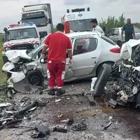 حادثه در جاده پلاژ چوباغ؛ 5 نفر مصدوم شدند