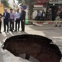 فرونشست ۳ متری در خیابان‌های‌ زابل