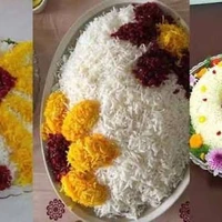 ایده ترئین برنج برای پذیرایی در مهمانی ها