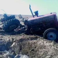 سقوط مرگبار تراکتور به دره در الیگودرز