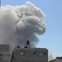 لحظه انفجار برج مسکونیِ «الغفری» در غزه