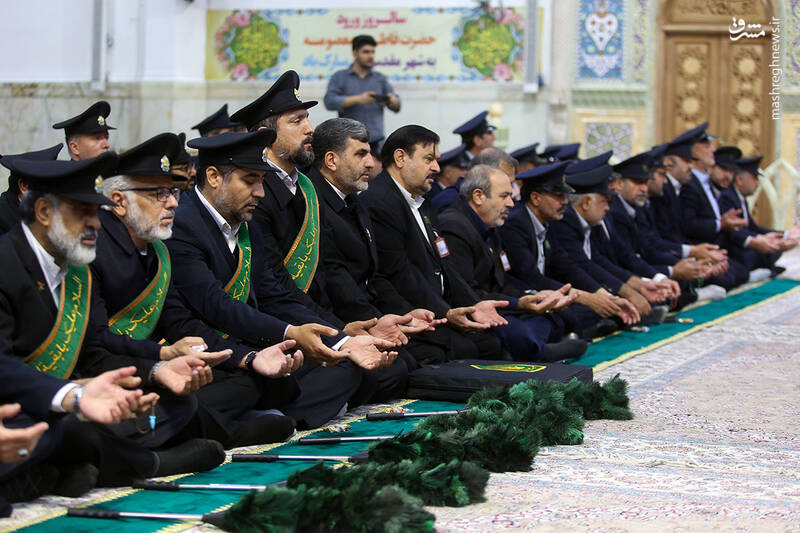 عکس/ آیین خطبه خوانی خادمان حرم حضرت فاطمه معصومه(س)
