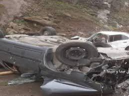 واژگونی خودرو پژو پارس با دو فوتی در محور فلارد به لردگان