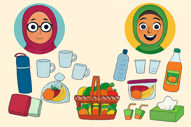 پیک نیک بدون پلاستیک با هستی و هدی