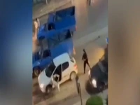 لحظه دستگیری فردی که در نزاع خیابانی، با کلاشنیکف دیگران را تهدید کرده بود