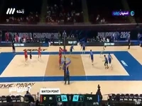 پایان دست چهارم و پیروزی ایران مقابل تونس در والیبال قهرمانی جهان