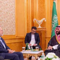 لاریجانی با بن‌سلمان دیدار کرد