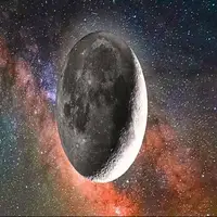 ماه در حال فرار کردن از زمین است