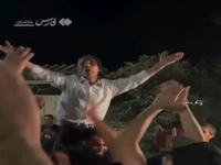 فیلم/ جشن و پایکوبی جلوی منزل پدری رحمان بی‌رحم