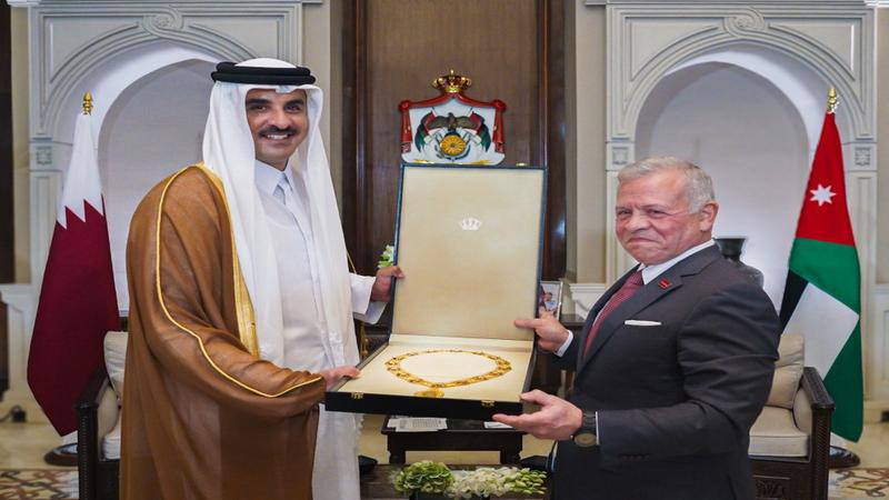 هدیه گرانبهای پادشاه اردن به امیر قطر    