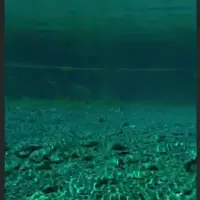 حوضچه‌ی زیبا از چشمه‌ی معدنی