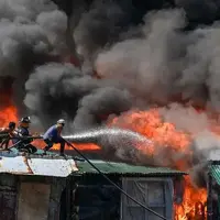 آتش‌سوزی هولناک در فیلیپین