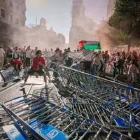 فینال لغو شد؛ مادریدی‌ها بابت حضور تیم اسرائیلی شهر را بر هم زدند