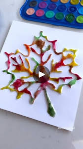 جادوی نمک و رنگ، برگ‌های پاییزی خیره‌کننده بسازید