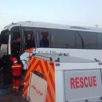 تصادف اتوبوس تهران - مشهد؛ راننده جان باخت و ۲۰ نفر مصدوم شدند