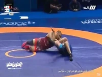 پیروزی امین میرزازاده مقابل حریف فنلاندی با ضربه فنی و صعود به نیمه‌نهایی مسابقات کشتی فرنگی قهرمانی جهان