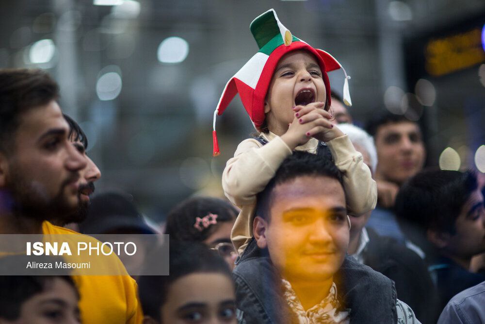 عکس/ استقبال از تیم ملی کشتی آزاد ایران در فرودگاه امام خمینی (ره)