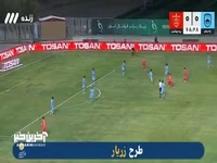 شوت  سنگین خدابنده‌لو با واکنش دروازه‌بان چادرملو دور شد