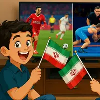 شما امشب فوتبال تماشا می‌کنین یا کشتی؟ 