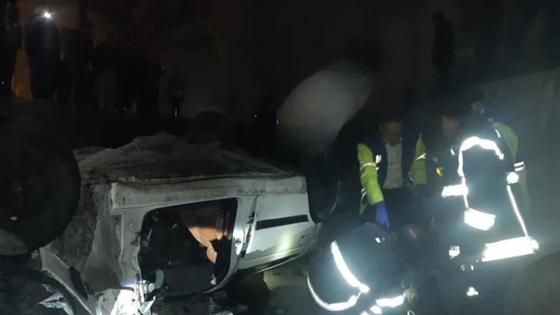 مصدومیت ۶ نفر بر اثر تصادف خودرو  در آزاد راه کرج - قزوین