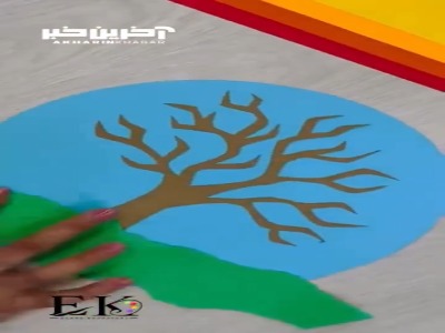 یک کاردستی ساده و رنگی برای لذت بردن از حال‌و‌هوای پاییز