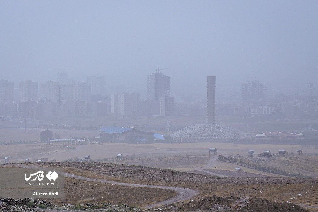  گردوخاک نفس قزوین را گرفت