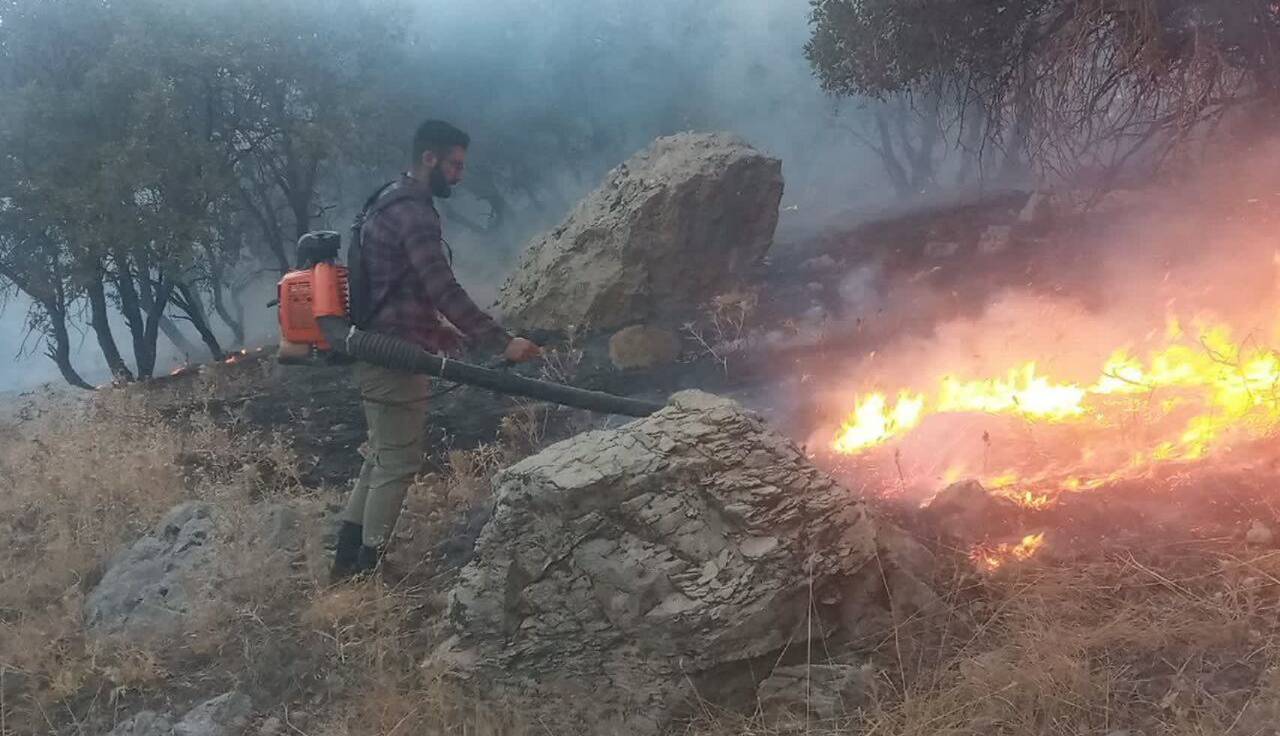 آتش سوداگران بر جنگلهای لرستان پس از ۳ روز مهار شد