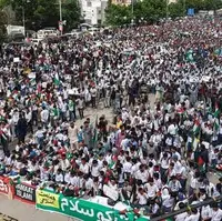 راهپیمایی عظیم کودکان و جوانان پاکستانی در حمایت از فلسطین