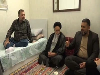 فیلم/ عیادت از قاری بین‌المللی قرآن