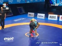 هادی ساروی در مسابقه فینال وزن ۹۷ کیلوگرم مقابل کشتی‌گیر اهل روسیه به پیروزی رسید و مدال طلا را از آن خود کرد