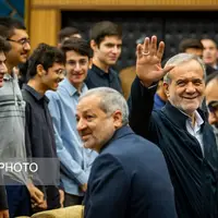 عکس/ تجلیل از مدال آوران المپیاد ۲۰۲۵ با حضور رئیس جمهور