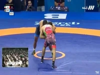 فیلم پیروزی 2-1 «سعید اسماعیلی» مقابل حریف اهل آذربایجان و کسب مدال طلای مسابقات کشتی فرنگی قهرمانی جهان