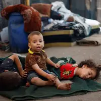 عکس/ آوارگان جنگ زمینی اسرائیل در شهر غزه