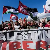  تصاویر اعتصاب سراسری کارگران در ایتالیا به نشانه همبستگی با غزه 