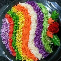 ایده تزئین سالاد برای مهمونی