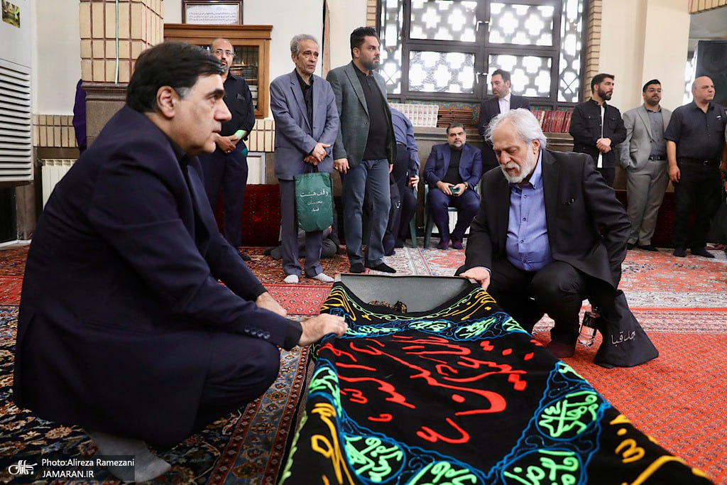مراسم تشییع مادر غلامعلی حدادعادل