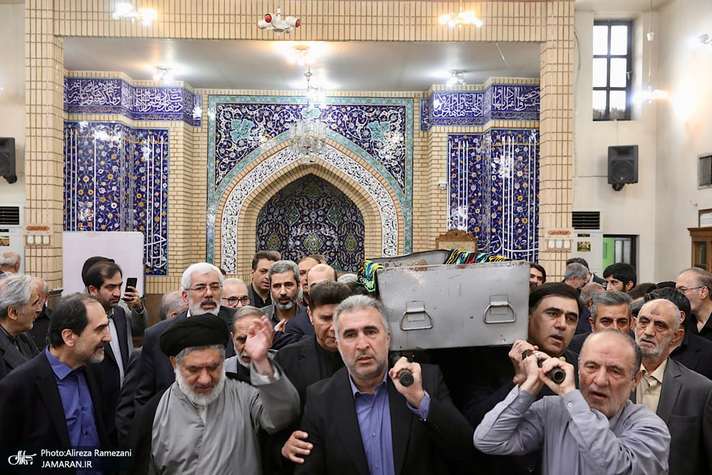 مراسم تشییع مادر غلامعلی حدادعادل