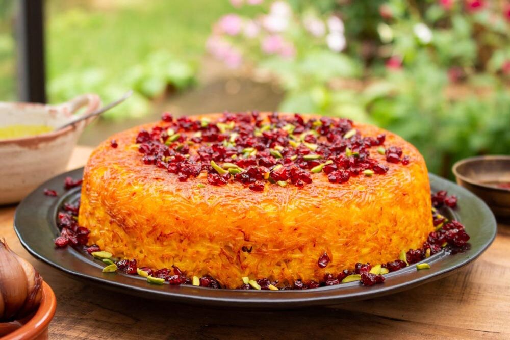 طرز تهیه ته‌چین مرغ و بادمجان مجلسی