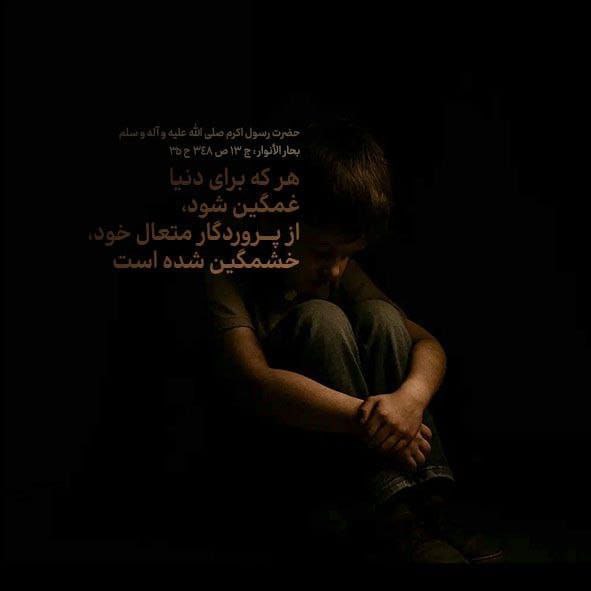 حکمت/ اندوه براى دنیا
