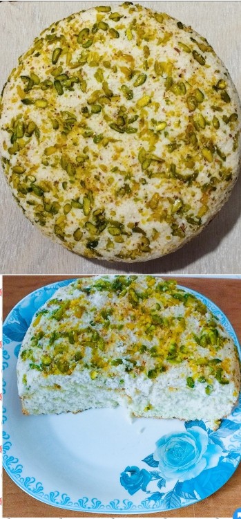 از شما/کیک نارگیلی من،با لایه خامه کشی شده