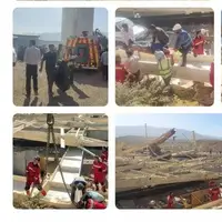 سقوط یک سوله در کوهمره سرخی دو کشته و دو مصدوم برجای گذاشت