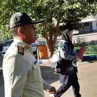 همراهی فرزند شهیدمدافع امنیت تا مدرسه در میاندوآب