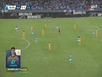 گل سوم ناپولی به پیزا (لورنزو لوکا)