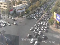بار ترافیکی در بلوار خیام مشهد
